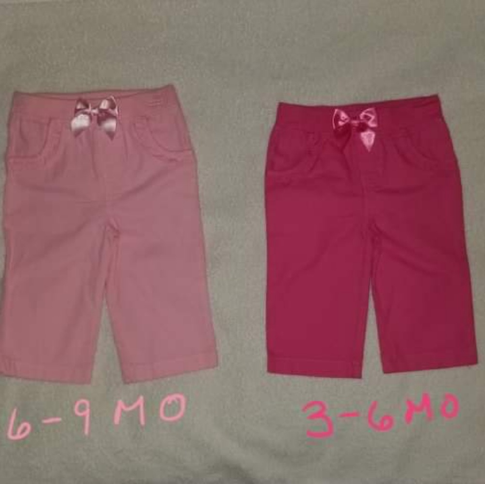 Brand new light pink and hot pink  cotton pant